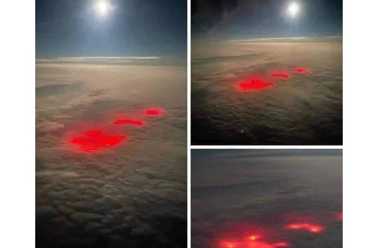 นักบินพบแสงสีแดงลึกลับขณะบินเหนือมหาสมุทรแอตแลนติก